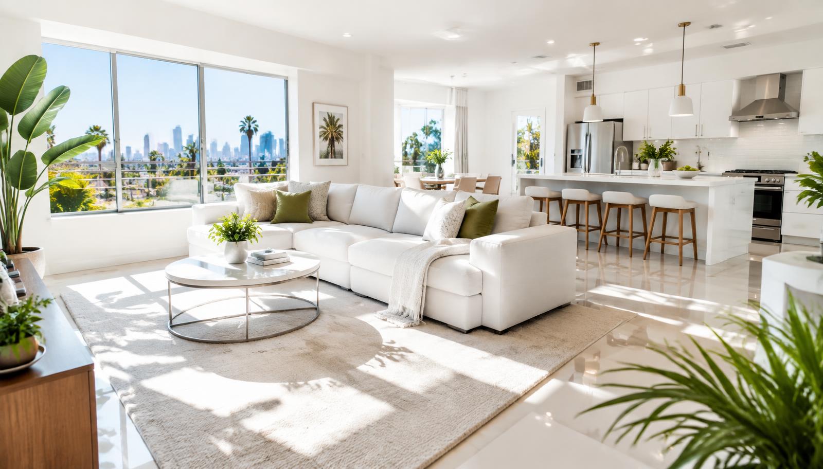 Spotless home living room